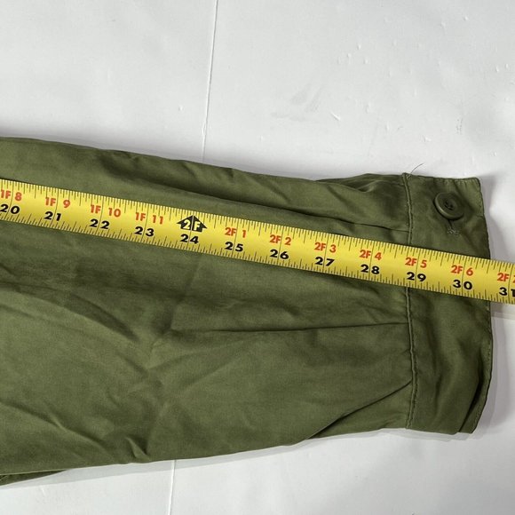 London Fog Green Windbreaker Style Full Zip Jacket Button Overlay Men Size Large - Picture 14 of 16